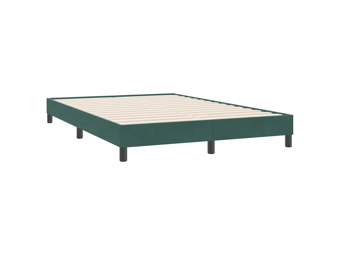 Estrutura de Cama Sem Colchão Veludo Verde Escuro MAISON EXCLUSIVE (140x220 cm)