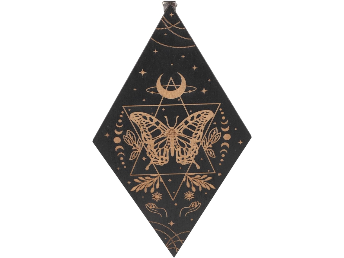 Decoração de Parede Boho para Casa e Salas Ioga. Arte Preta, Robusta Criativa, com Design CHABERLU
