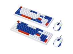 Combo De Teclado E Mouse Para Jogos Com Fio Com Sensação Mecânica E Luz De Fundo Mouse Ajustável 6d