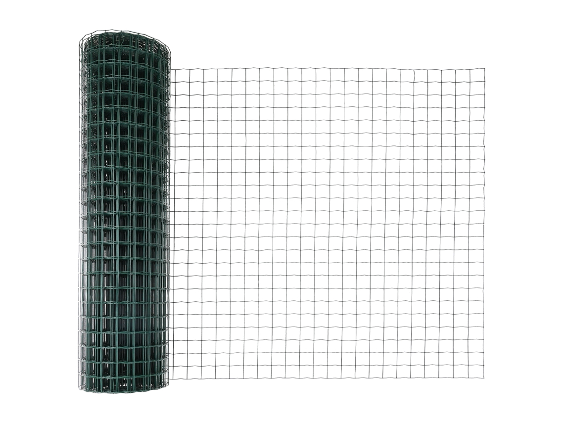 Conjunto 1 Barreira Externa Vidaxl Verde Aço (10 X 1,2 M)