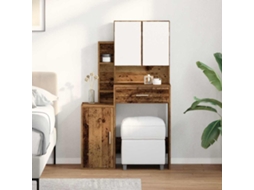 Vidaxl Mesa De Vestir Madeira Antiga 80 X 35 X 132 Cm