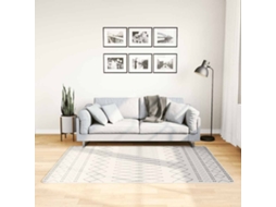 Vidaxl Tapete Lavável 120x180 Cm Preto E Branco