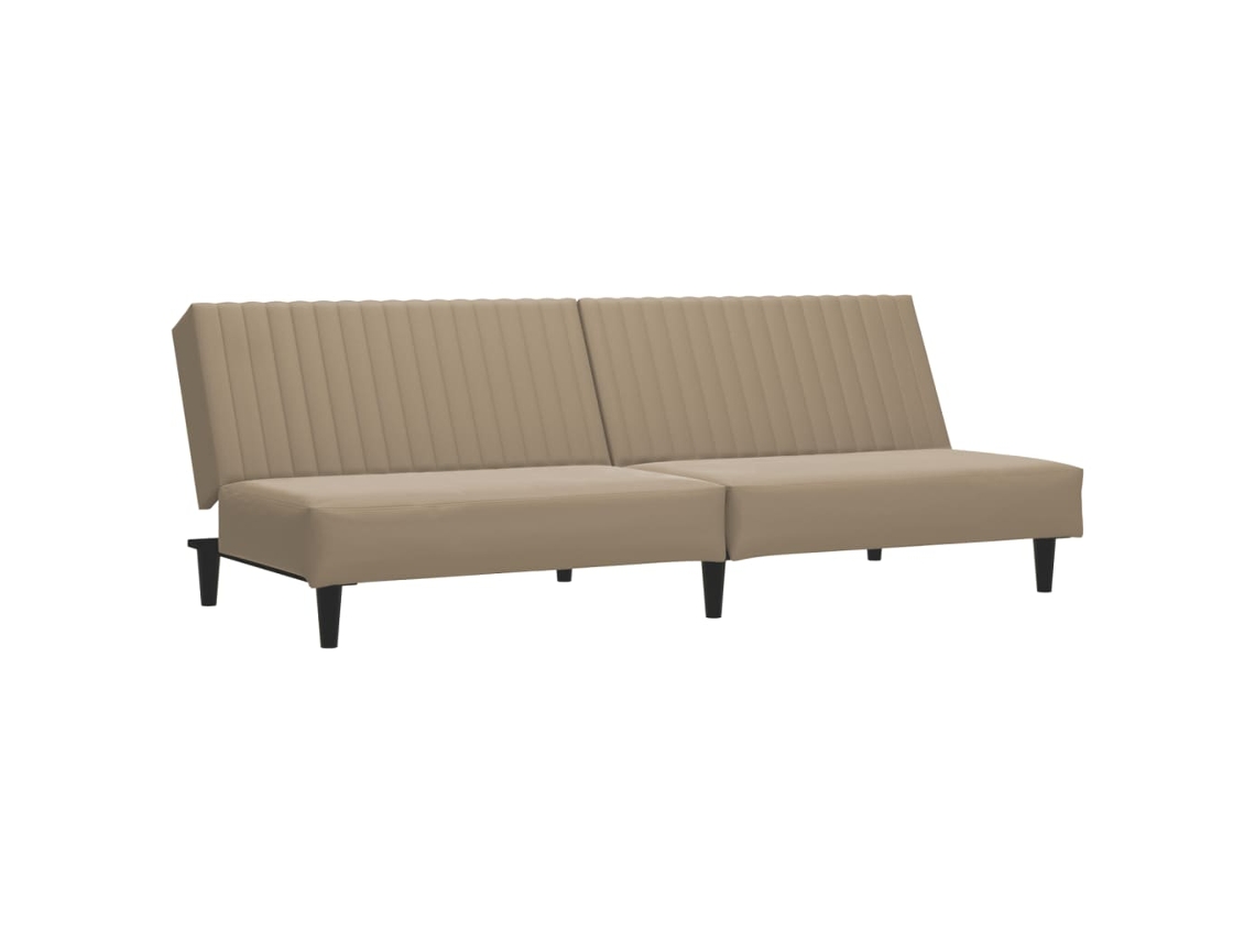 Sofá cama 2 lugares Couro Artificial Cappuccino MAISON EXCLUSIVE