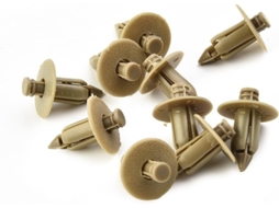 Prensa Rebites 10x 7mm, Clips para Acabamento de Portas, Fixadores para Ripas, Clipes de Fixação para Choques