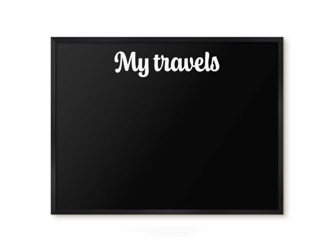 Magnetic Board My Travels For The Living Room Espelharte (80x60 Cm)