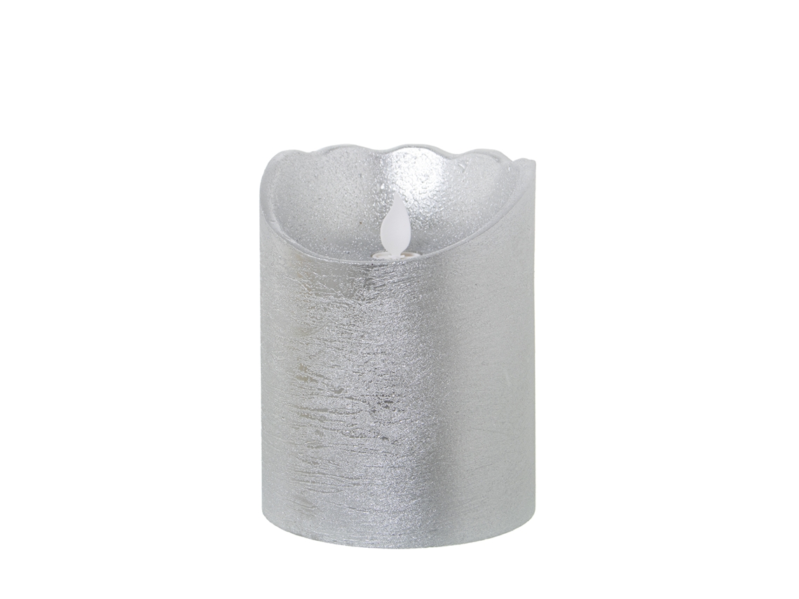 Set 4 Velas DRW Prateado (10x12,5 cm)