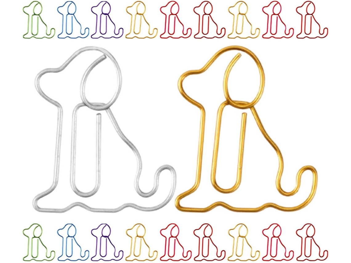 Clips De Papel Metal Em Formato Cachorro Aboofan, Práticos E Adoráveis Para Decoração Escolar Tarefas De Casa, Pacote