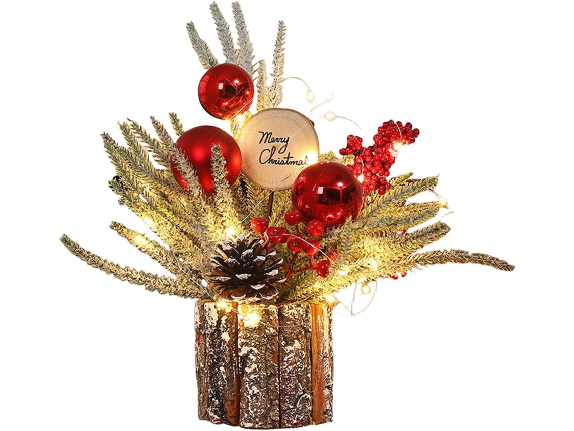 Pequena Árvore De Natal Artificial Decorativa Em Vaso | Árvore Decorativa