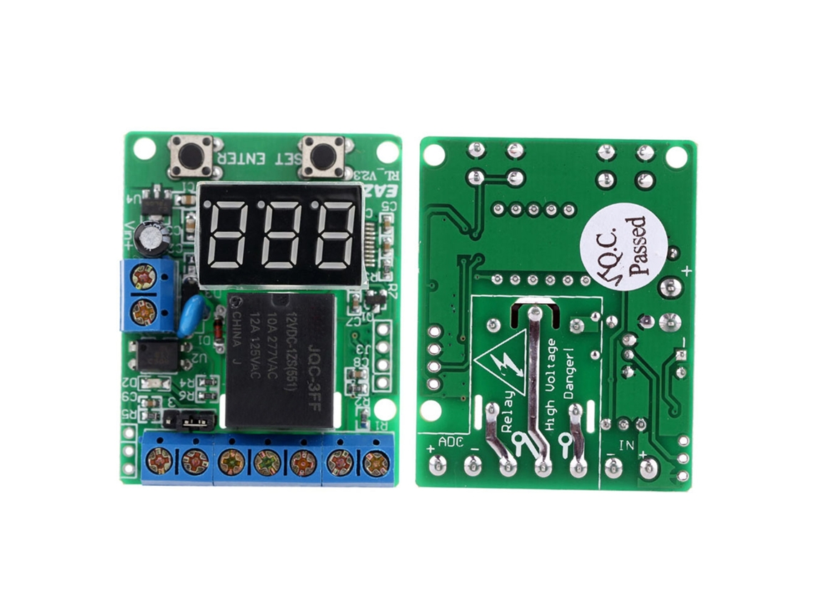 Módulo De Controle De Relé Com Detecção De Voltagem 12v Dc