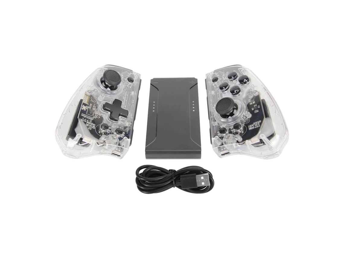 Controle Sem Fio LAXISCREED Joycon Transparente Rgb