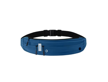 Waterfly Bolsa de cintura Running 3.0 Azul Unisex Sport 1L com portacascos e refletor
