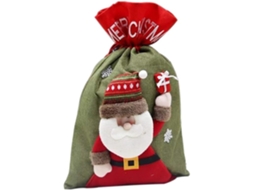 Sacos de Natal Reutilizáveis como Flanela e Corda Linho , Ergonômico, Uso Diário STELASPLEN (1 Unidade)