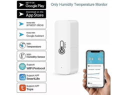 Sensor De Temperatura, Umidade E Higrômetro Wi-fi, Com Notificações Remotas Por Aplicativo Para Uso Doméstico E Em Estufas.