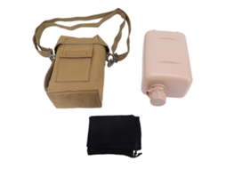 Garrafa De Água 2l Com Bolsa De Cintura Leakproof Pvc Para Esportes Ao Ar Livre Viagem Khaki