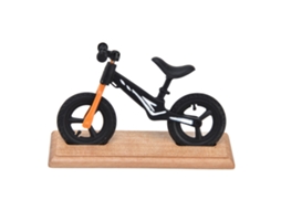Bicicleta Miniatura De Metal E Madeira Para Casa De Bonecas Decoração Bicicleta De Montanha Preta