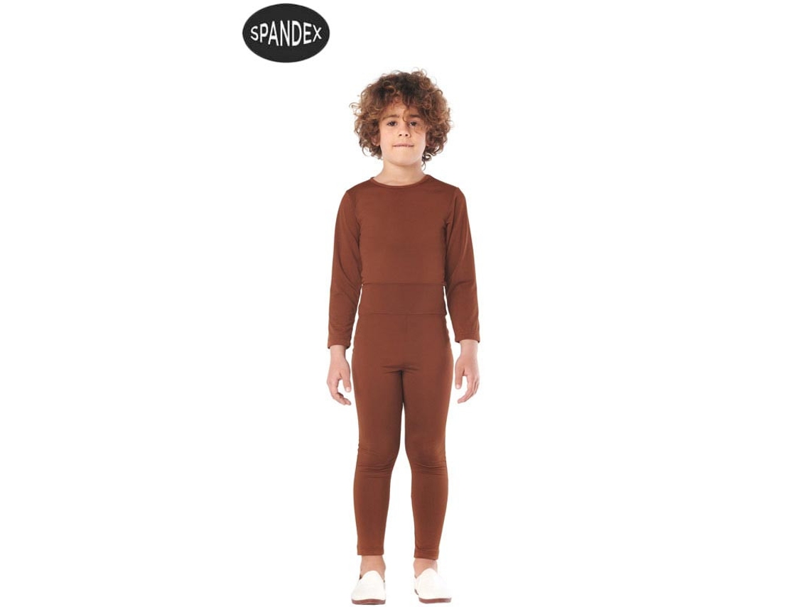 Fato Unisexo CAR&GUS Conjunto de Collant de Elastano Marrom de 2 Peças (Tam.: 3-4 anos)