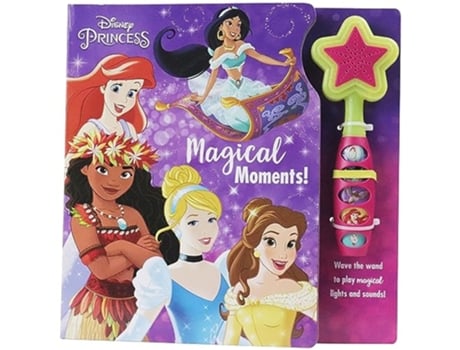Livro Disney Princess Magical Moments Magic Wand Book de Pi Kids (Inglês - Capa Dura)