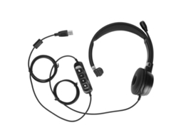 Fone De Ouvido Usb Para Negócios Com Microfone Cancelamento De Ruído Enc Ajuste De Volume Fio