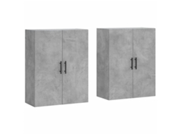 Wall Mounted Cabinet, Wall Mounted Cabinets Vidaxl Cinzeto Madeira Processada (n/a)