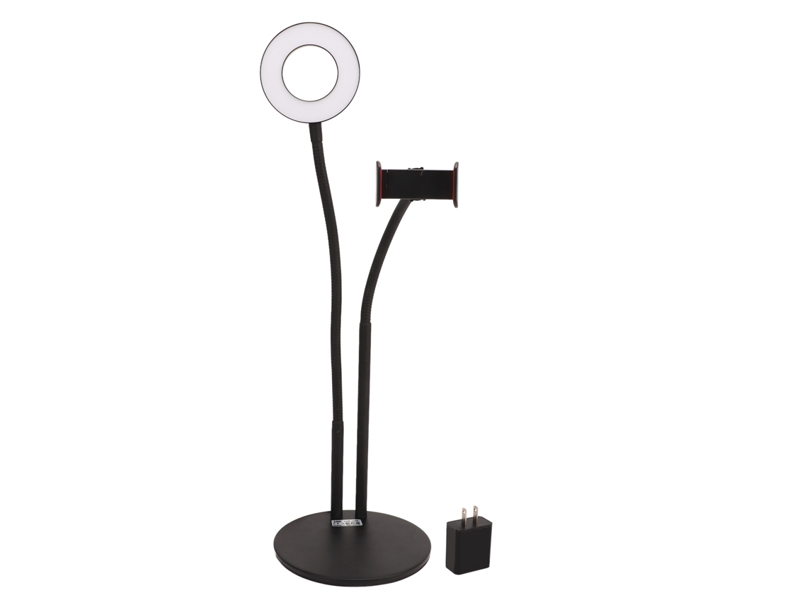 Luz Anelar Led Regulável 3 Temperaturas de Cor com Suporte para Celular para Selfie e Live Streaming | S/MARCA