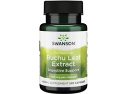 Extrato de Folha de Buchu de Espectro Completo 4:1 100 Mg 60 Cápsulas SWANSON