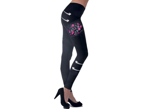 Leggins de Mulher LANAFORM Cosmetex Preto (L)