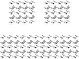 Conjunto De 100 Peças De Suportes Para Prateleiras, Organizadores E Fixadores Para Estantes De Livros.