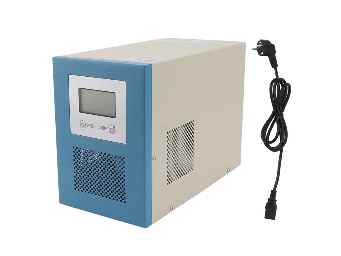 Inversor de onda senoidal pura Laxiscreed FTB1000W 24V DC com certificações e manual completo.
