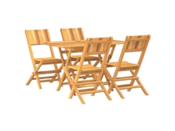 Garden Dining Set, Garden Dining Sets Vidaxl Marrom Madeira (n/a)