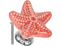 Shineofi Puxadores De Cerâmica Com Tema Criaturas Marinhas Para Armários E Gavetas, Conjunto Com 4 Peças E Parafusos