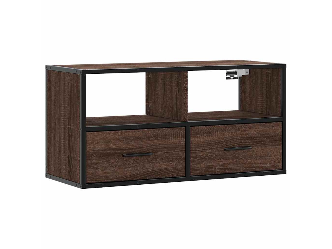 Tv Cabinet, Tv Cabinets Vidaxl Marrom Madeira Processada (n/a)