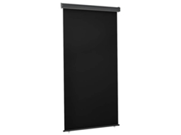 Vidaxl Toldo Lateral Para Varanda 125x250 Cm Preto