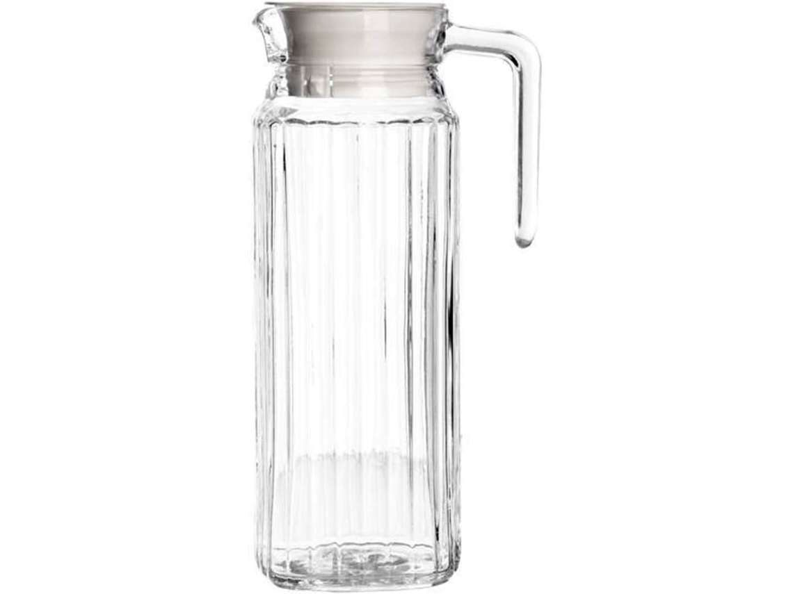 Jarra De Vidro Ravenhead Para Piquenique, 1,1l, Com Tampa Plástico, Porta Geladeira.
