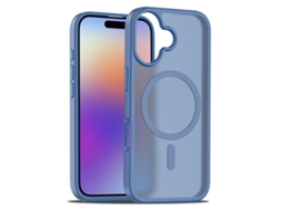 Capa Para Iphone 17 Magsafe Em Acrílico Com Tecnologia Touch - Azul