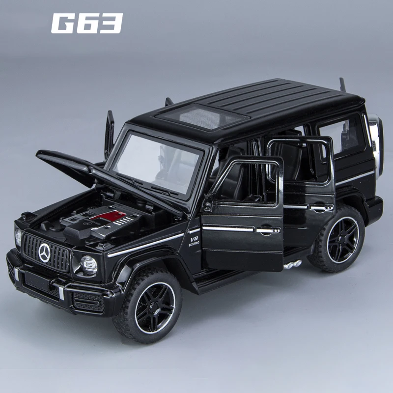 (preto) Miniatura De Carro Em Liga Metálica Na Escala 1:32 Com Efeitos Sonoros E Luminosos.