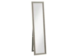Espelho de Pé Mdf e Vidro Cor Cinzento 37x40x155 cm Homcom