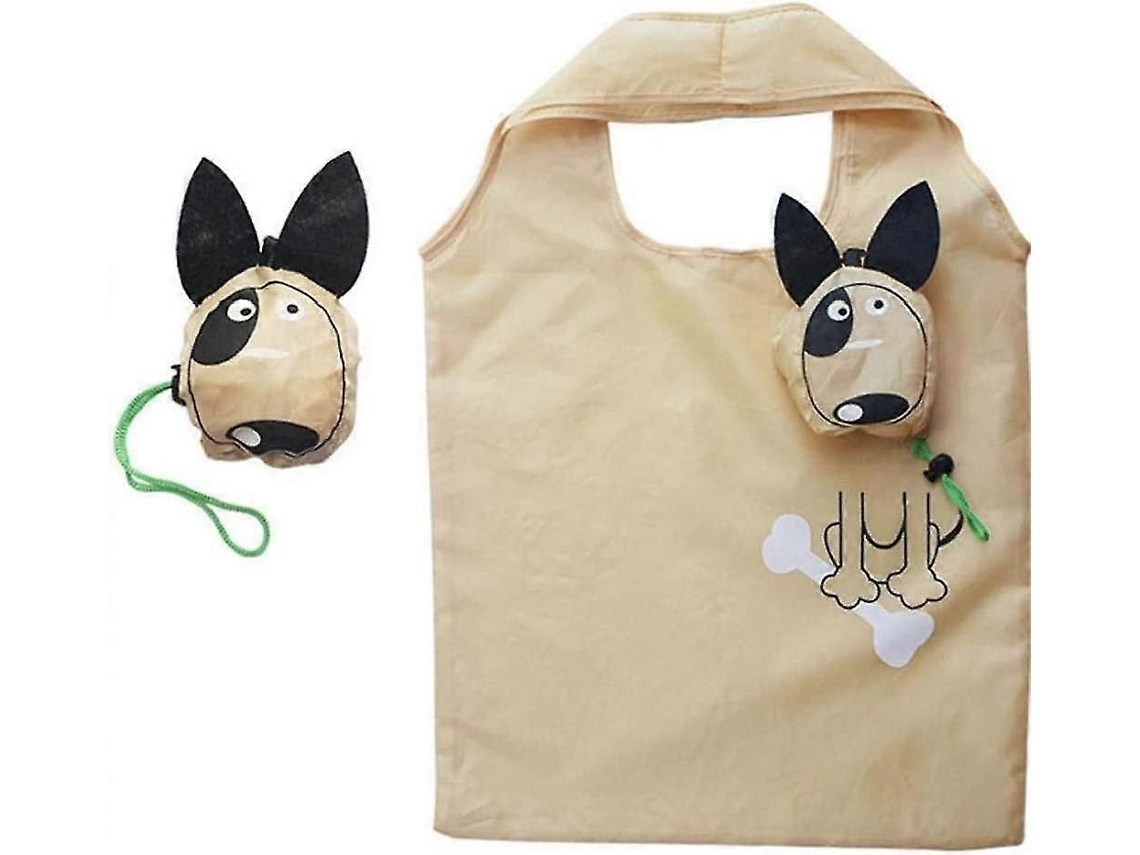 Sacola Dobrável para Uso Doméstico, Ideal para Compras, Compras e Armazenamento. Reutilizável e com Estampa de Animais. GOKOCO