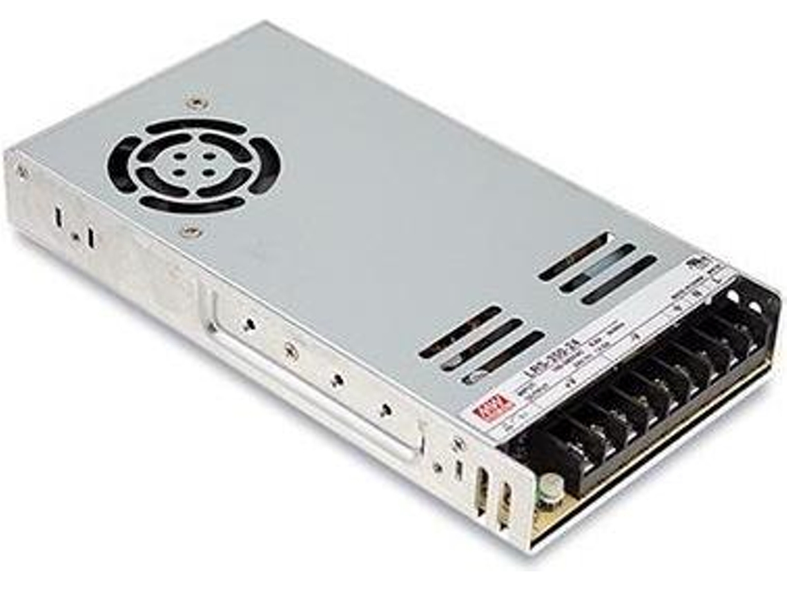 Lrs 350 24 350,4 W 90 264 V 47 63 Hz 16 Ms 88 Sobretensão Superaquecimento Proteção contra sobrecarga (lr Mean Well
