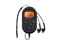 Mini Rádio Am/fm Portátil Com Temporizador E Fones De Ouvido, Bateria Recarregável Usb, Visor Lcd. Olysi Shop