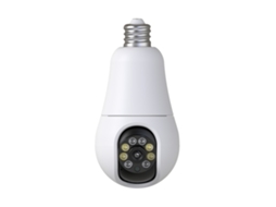 Câmara De Segurança Lâmpada Wifi 360° 1080p Banda Dual 2.45ghz Visão Noturna Áudio Bidirecional Detecção De Movimento