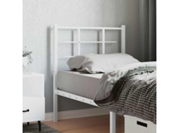 Vidaxl Cabeceira De Substituição 75 Cm Metal Branco