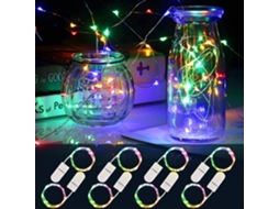 Nettlife Led Luzes De Corda 8 Unidades 2m 20 Led Bateria Alimentada Luzes De Fada Decoração De Natal