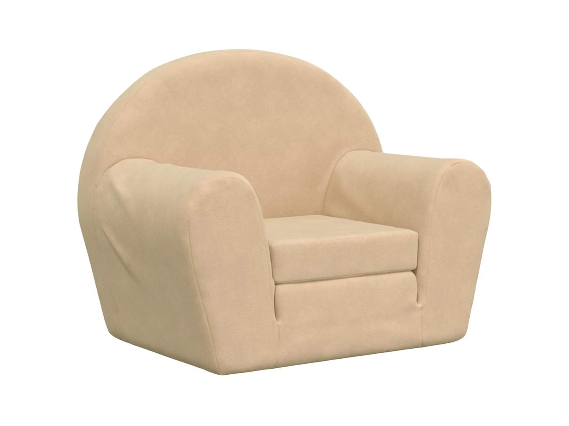 Kids' Sofa Bed, Kids' Sofa Beds Vidaxl Creme Poliéster (n/a)