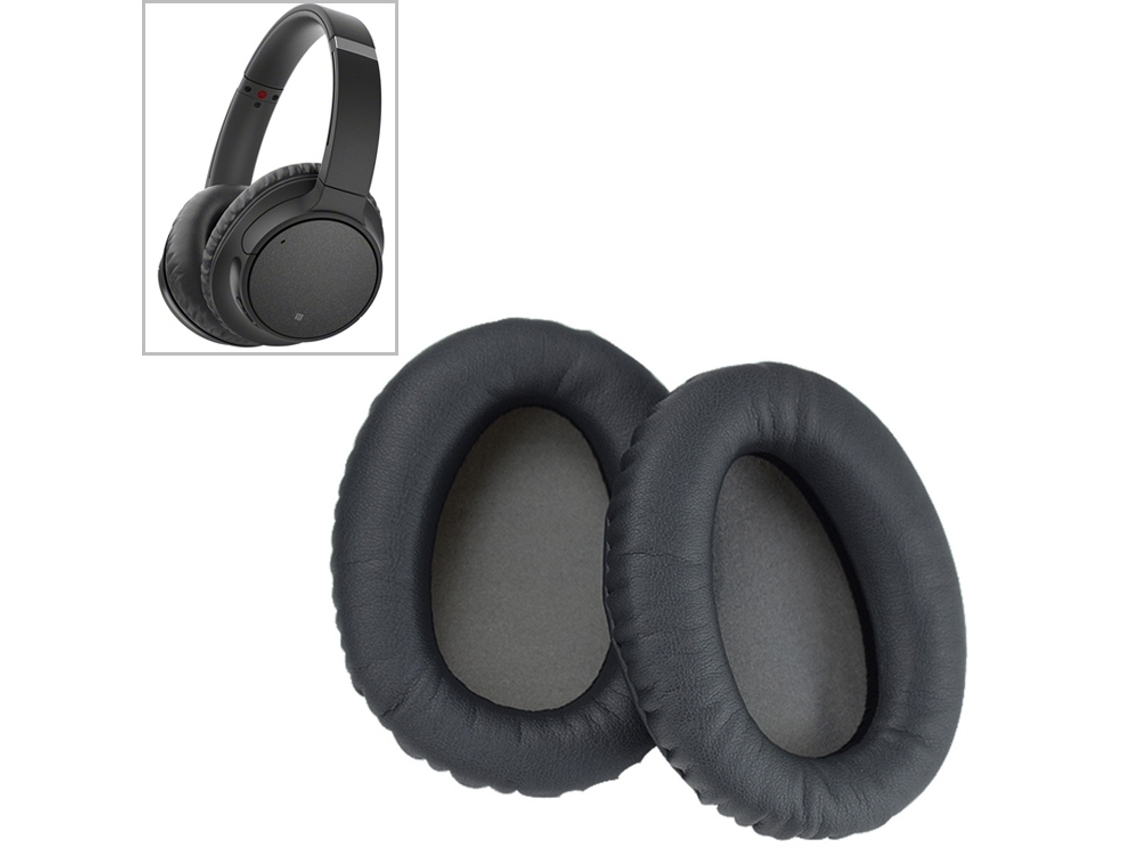 Almofada Para Auscultadores Sony Wh-ch710n De Orelhas De Espuma Macia Preto