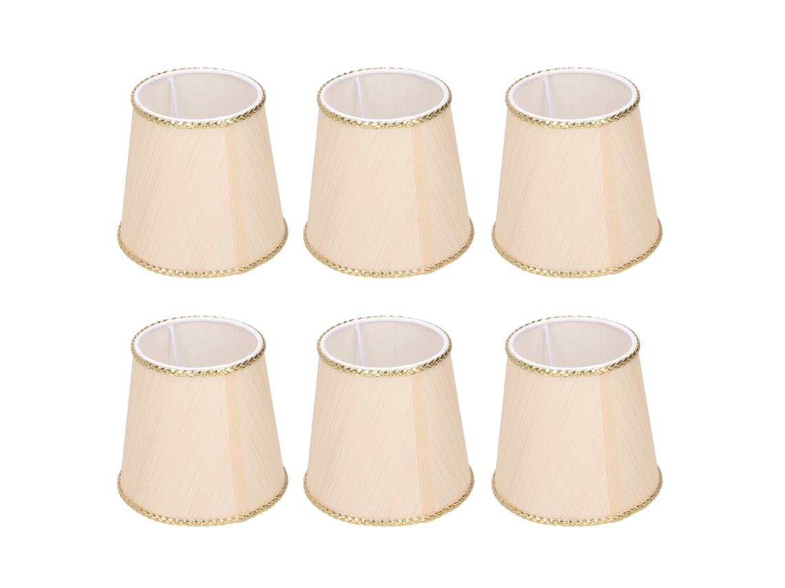 Conjunto De 6 Cúpulas Resistentes Para Luminária Parede Doméstica, Com Encaixe Lâmpada Lustre E Rosca E14. -aquaforge