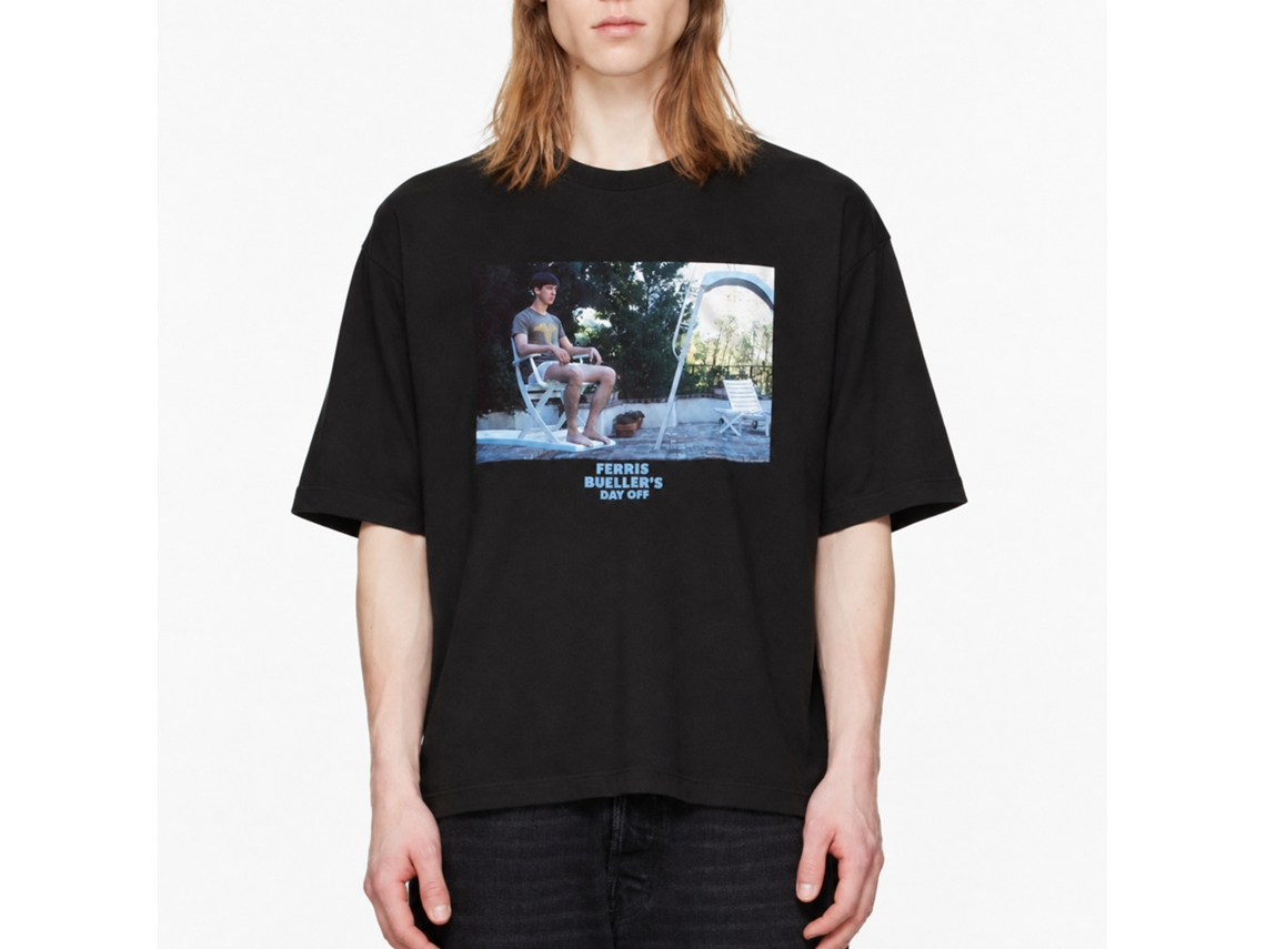 Rockinstone Ferris Bueller's Day Off Diving Board Black Adult T-shirt Size:xxxl