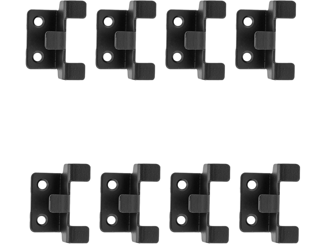 Conjunto De 8 Ganchos Para Azulejos De Cerâmica, Em Ferro Preto, Para Fixação Na Parede.