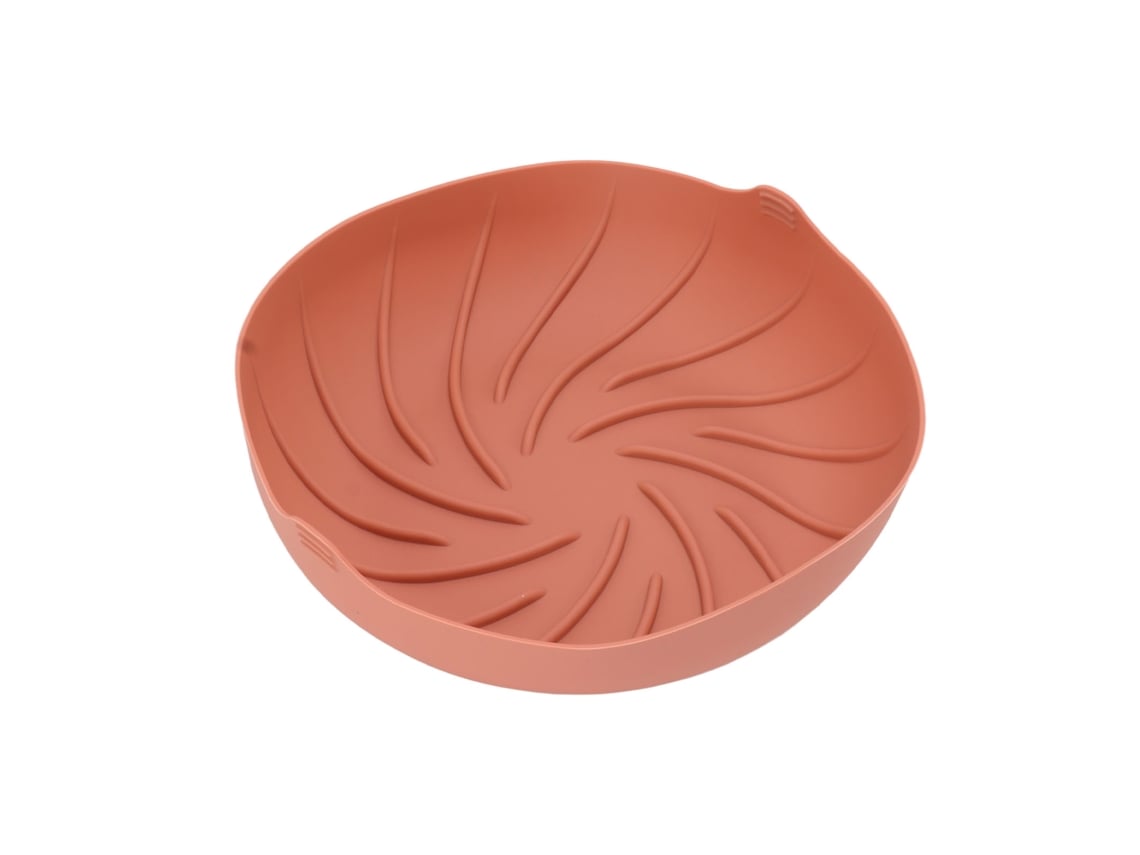 Revestimento Redondo Grande de Silicone para Fritadeira Resistente À Alta Temperatura Cesta de Silicone Rosa | S/MARCA