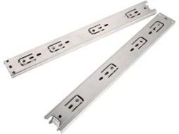 Conjunto De 2 Corrediças Para Gaveta Em Aço Inoxidável, Trilho Deslizante Suave, 35, 5cm 14 Polegadas, Prata, Extensão