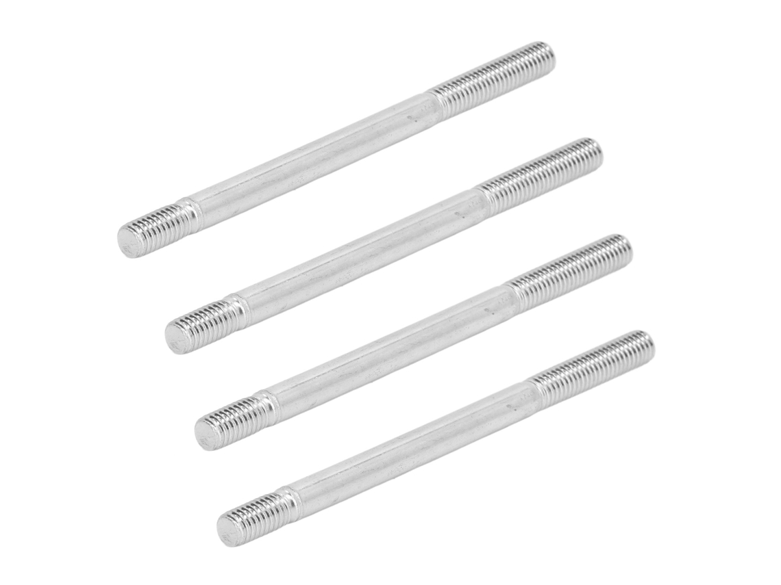 Parafuso Duplo Rosca Carbono Aço Resistente M6 95mm